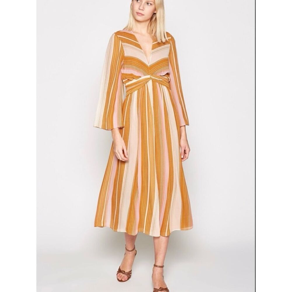 NEW Joie Women’s 4 Andraya Striped Silk Dress